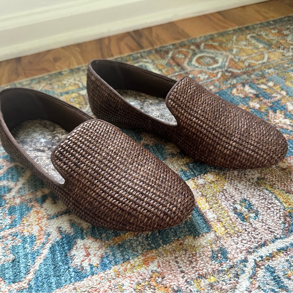 Birdies - Starling Brown Woven Loafers (9)